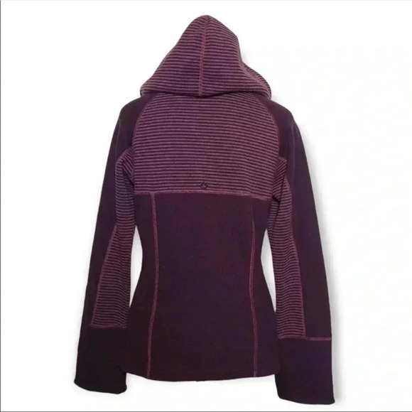 PrAna Wool Blend Purple Stripe Sweater Size Small​​ - Picture 2 of 10